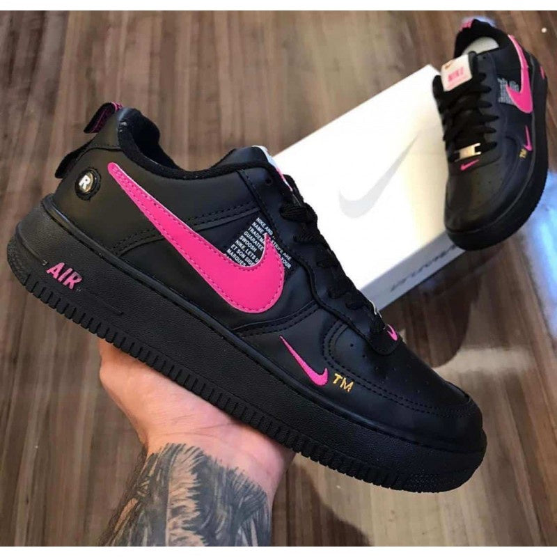 Nike air force store preto e rosa